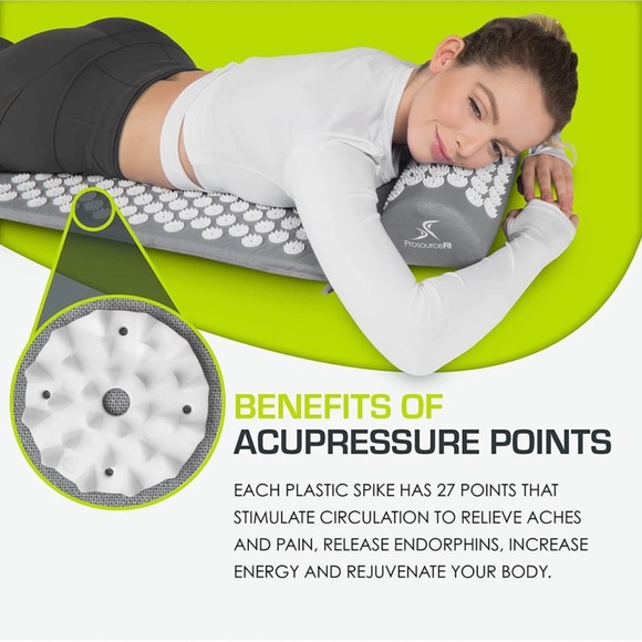 ProsourceFit Acupressure Mat and Pillow Set - Picture 3 of 5
